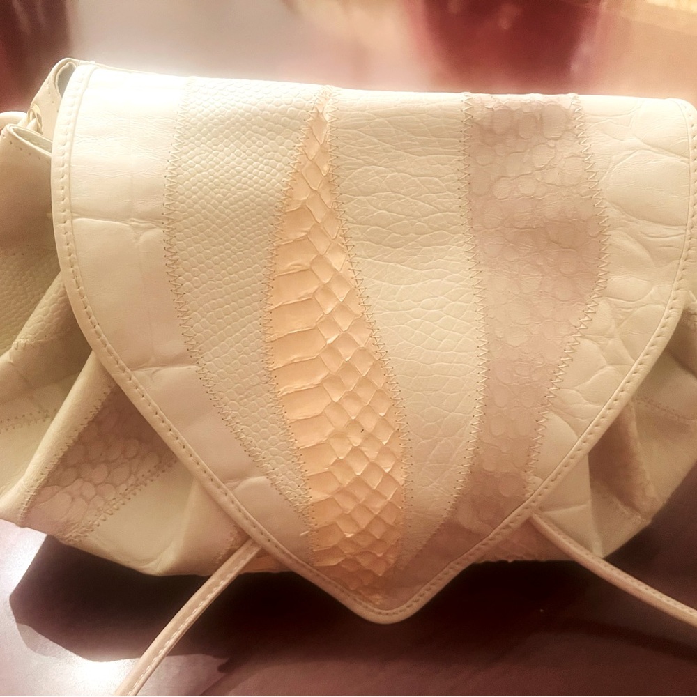 Vintage Andre Cellini Textured Patchwork Handbag - image 6